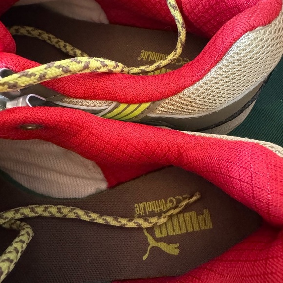 NWOT Women’s PUMA Fells Trail Running Shoes Khaki -Fossil-Sunny Lime Size 7 - Picture 13 of 13